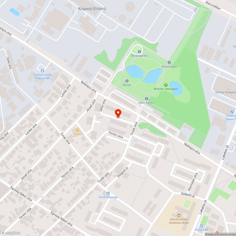 Elhagyott jármű bejelentés helye