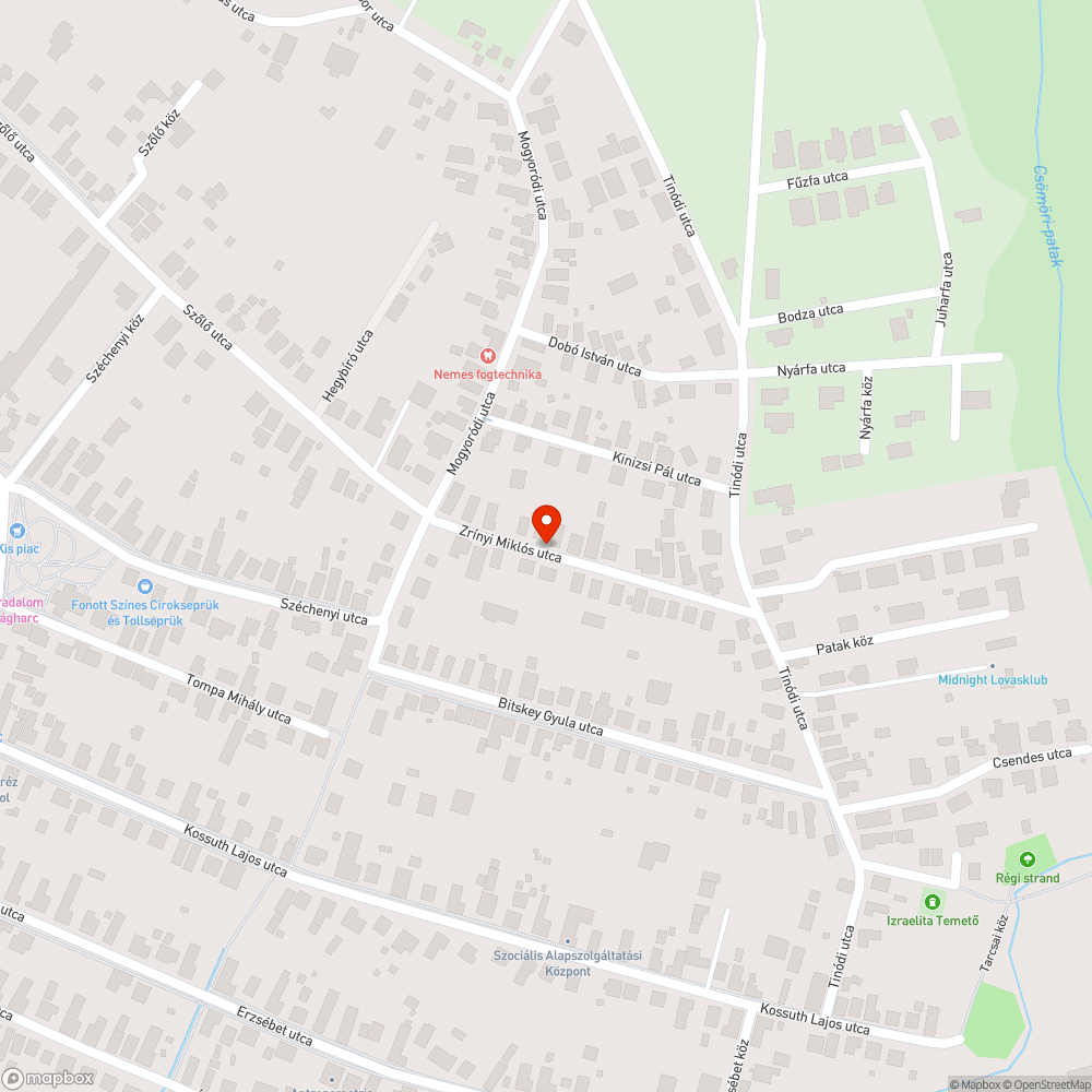 Nem működő ivókút bejelentés helye