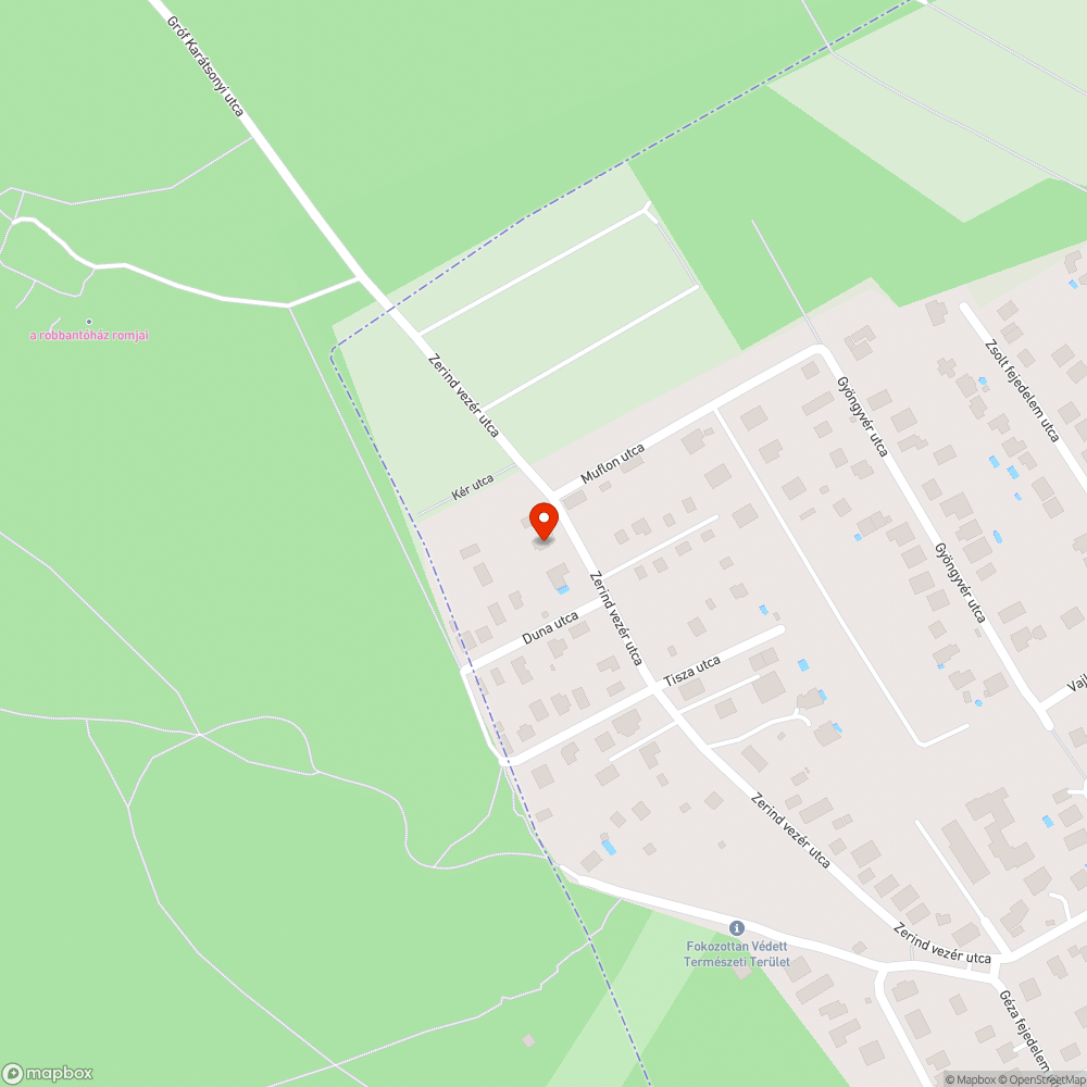 Kátyús út bejelentés helye