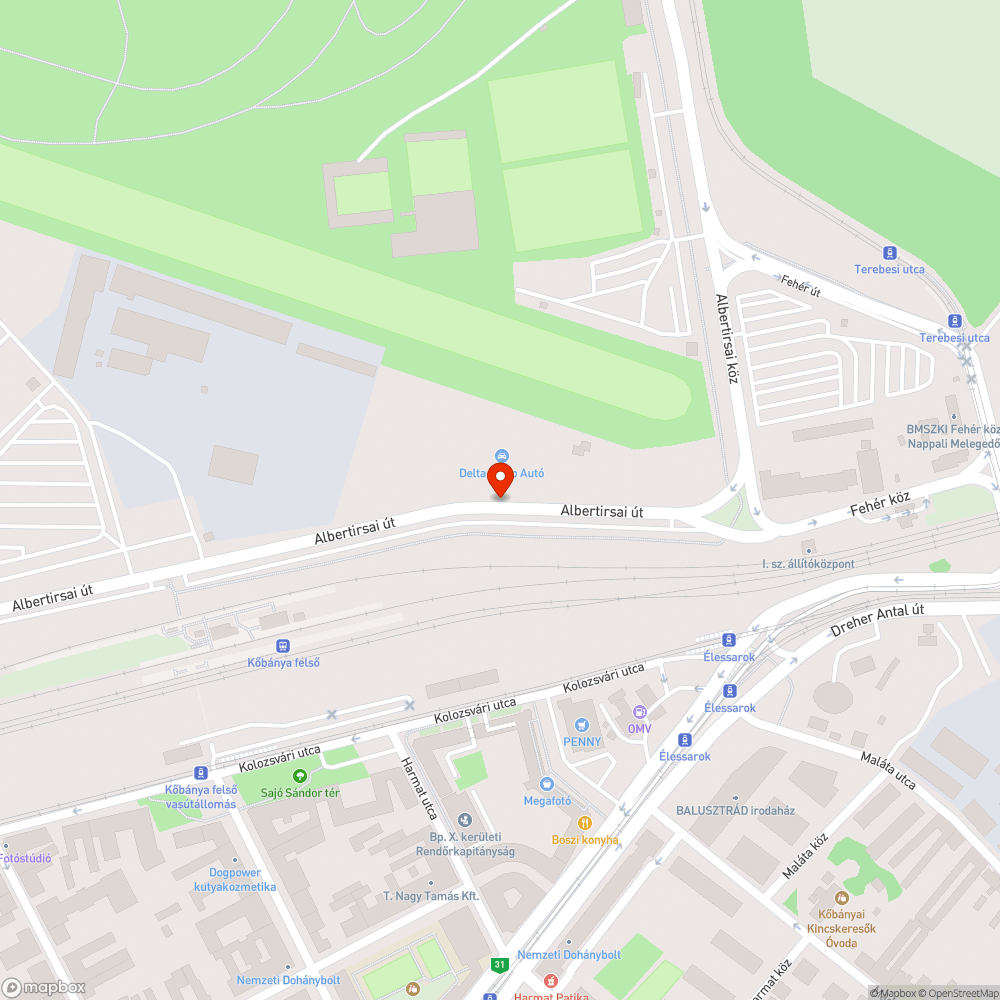 Belógó gaz és bokrok bejelentés helye