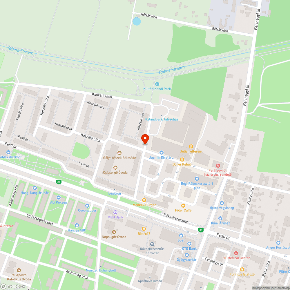 Törött fedél bejelentés helye