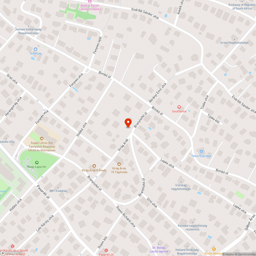 Elhanyagolt, gazos járda bejelentés helye