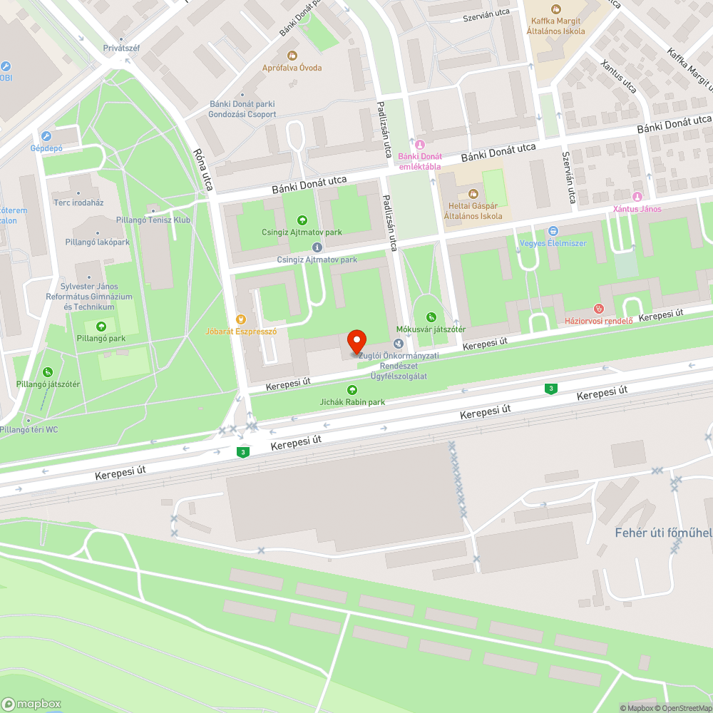 Földkupac a járdán bejelentés helye