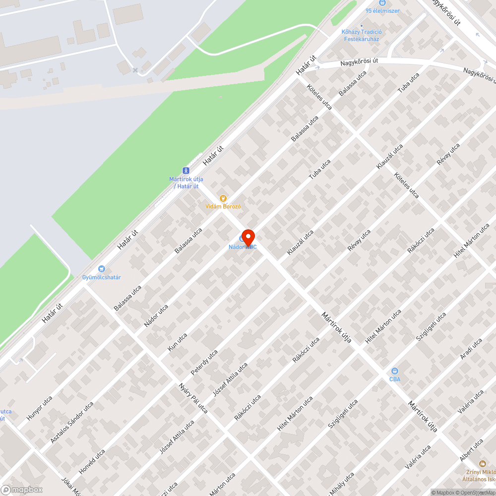 Szemét bejelentés helye