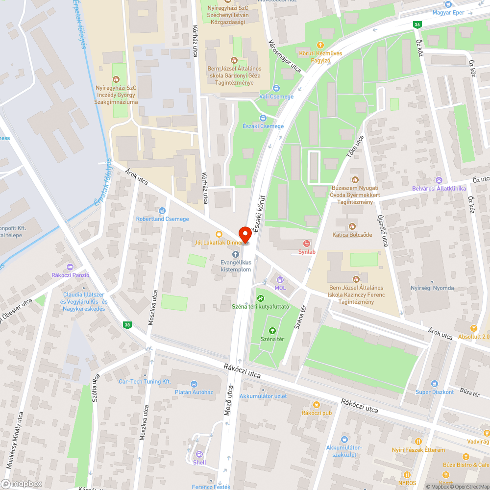 Sérült csatorafedél bejelentés helye