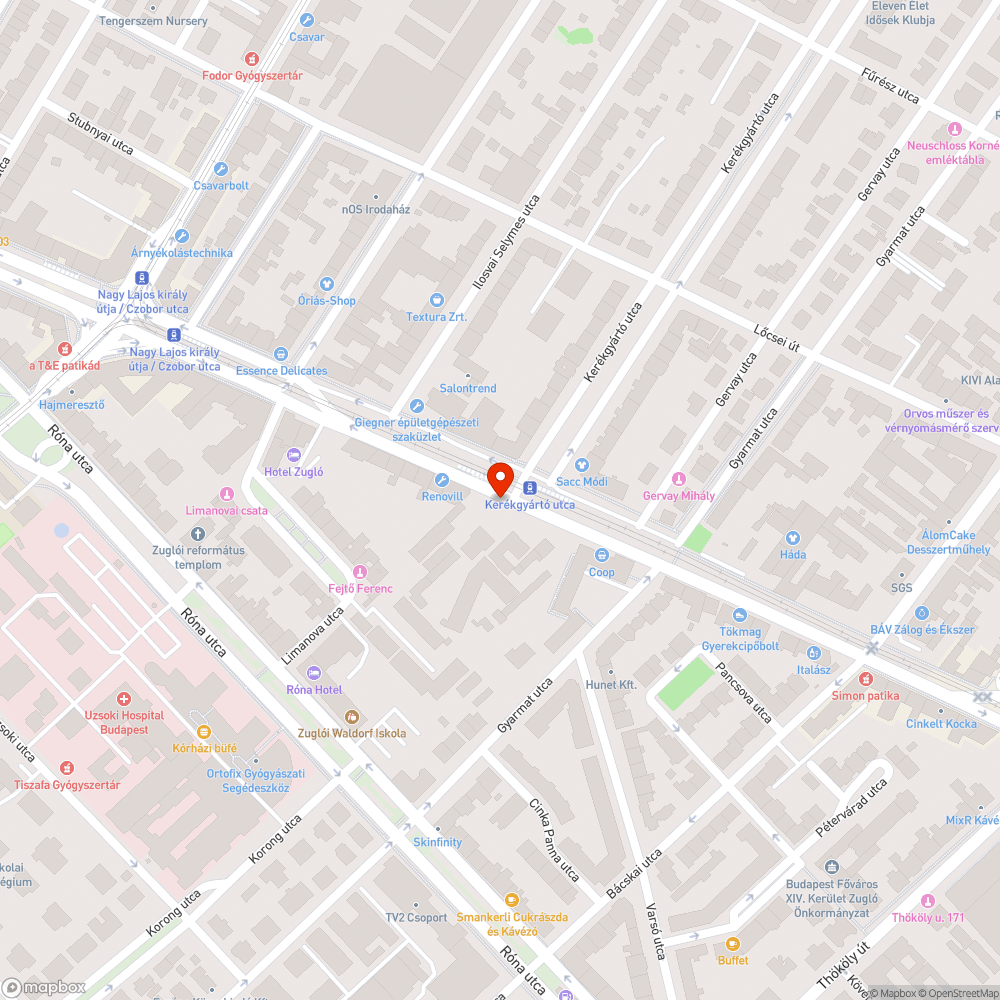 Alig látható zebra bejelentés helye