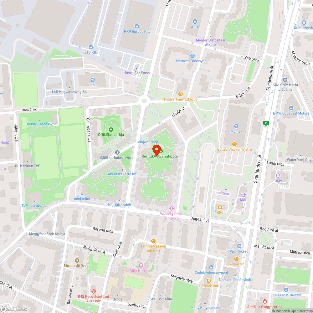 Elhanyagolt park bejelentés helye