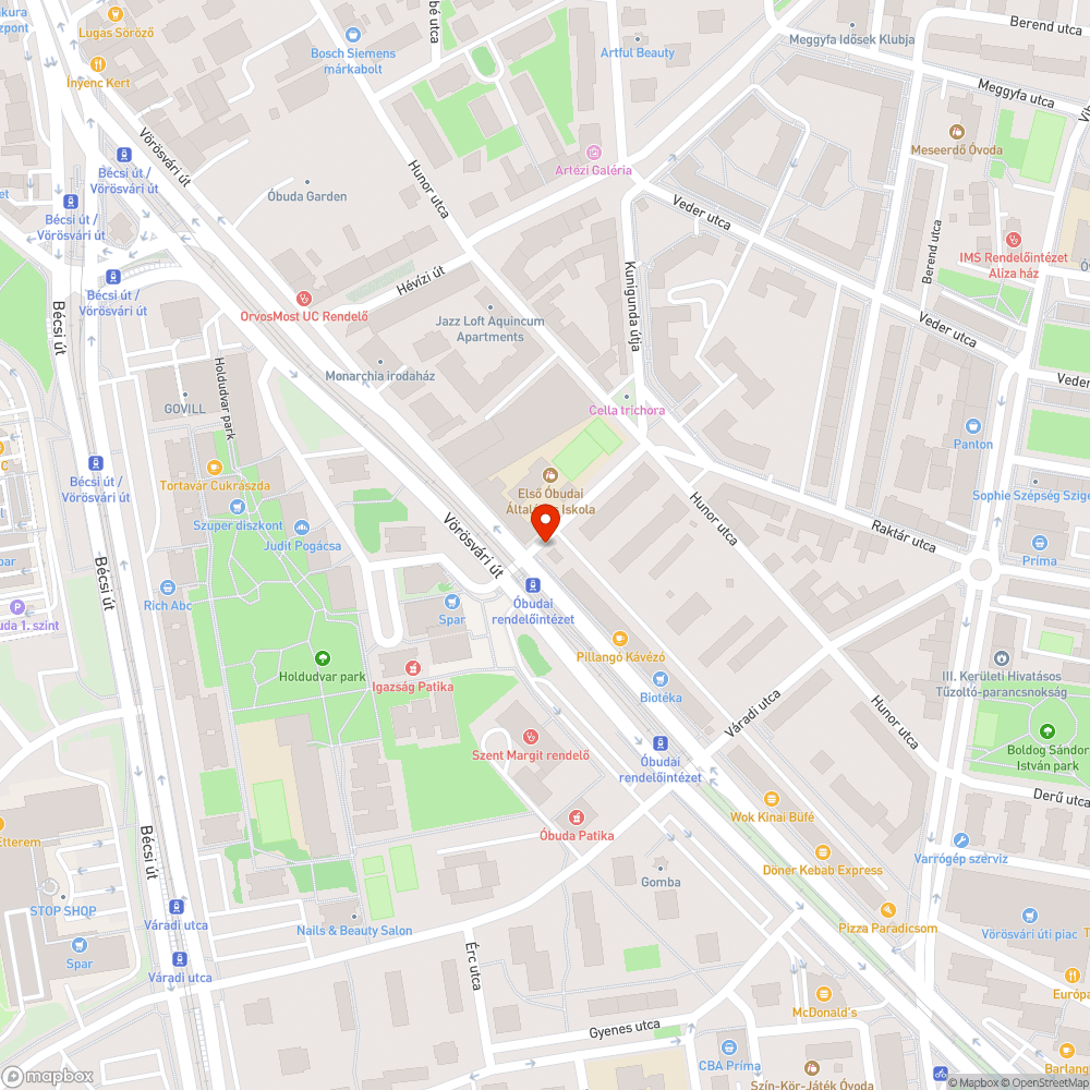 Felpúposodott járda bejelentés helye