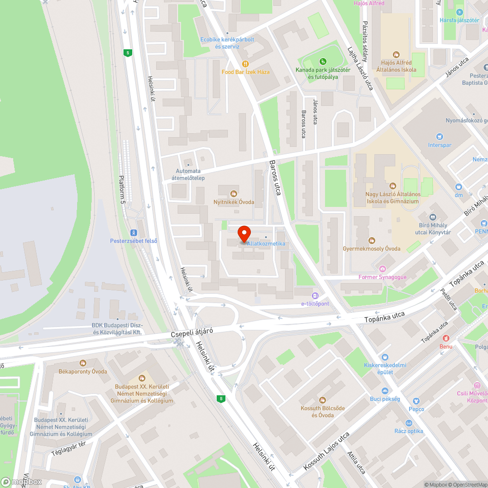 Madártetem bejelentés helye