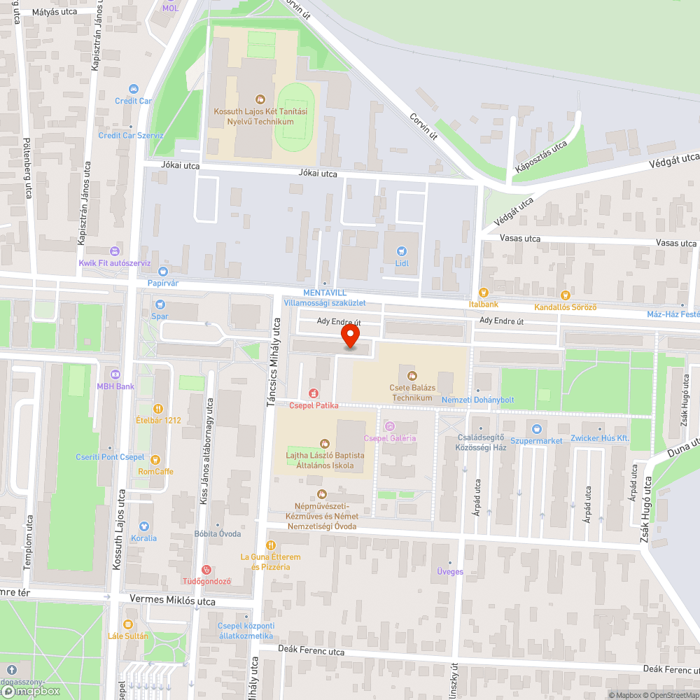 Nem belátható útszakasz bejelentés helye