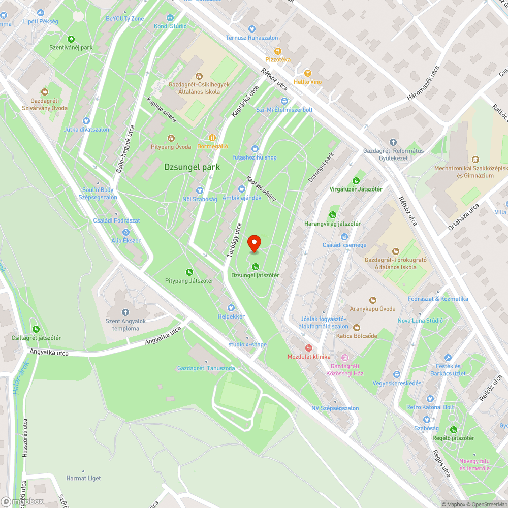 Dzsungel játszótér széteső orrszarvú bejelentés helye