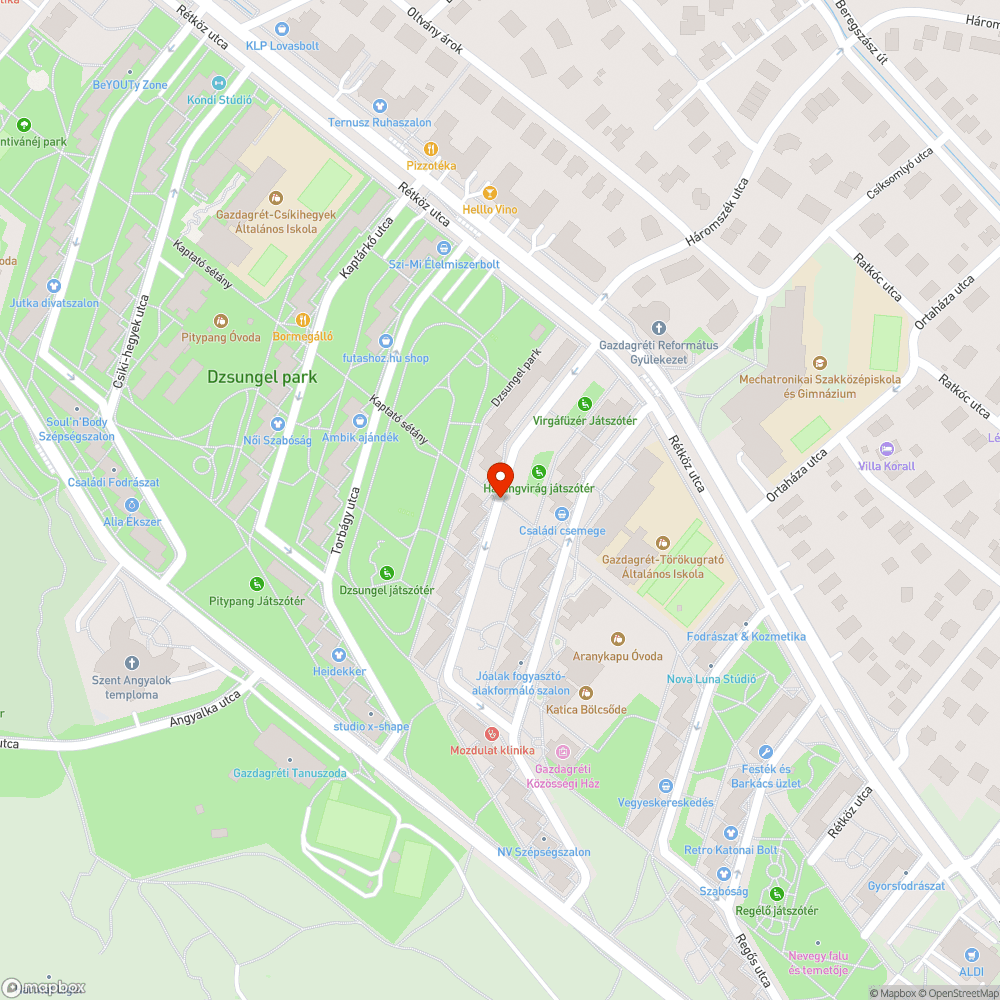 Frankhegy - Kaptató szemét bejelentés helye