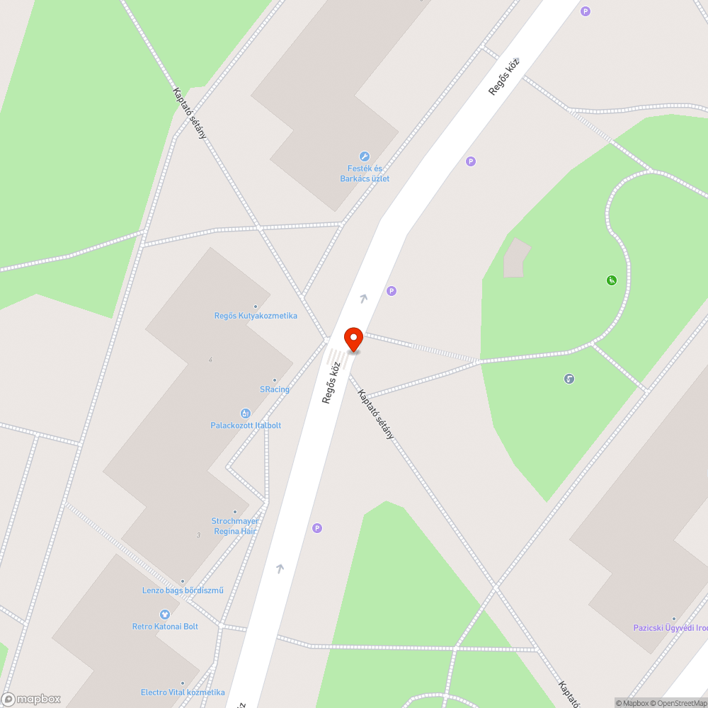 Regős köz - Kaptató szemét bejelentés helye