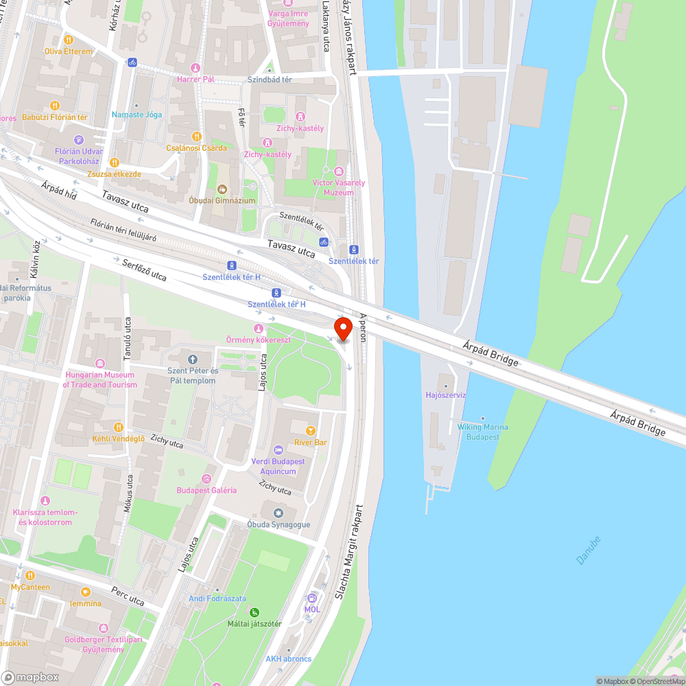 Életveszélyes kereszteződés és bicikliút-átvezetés Óbudán bejelentés helye