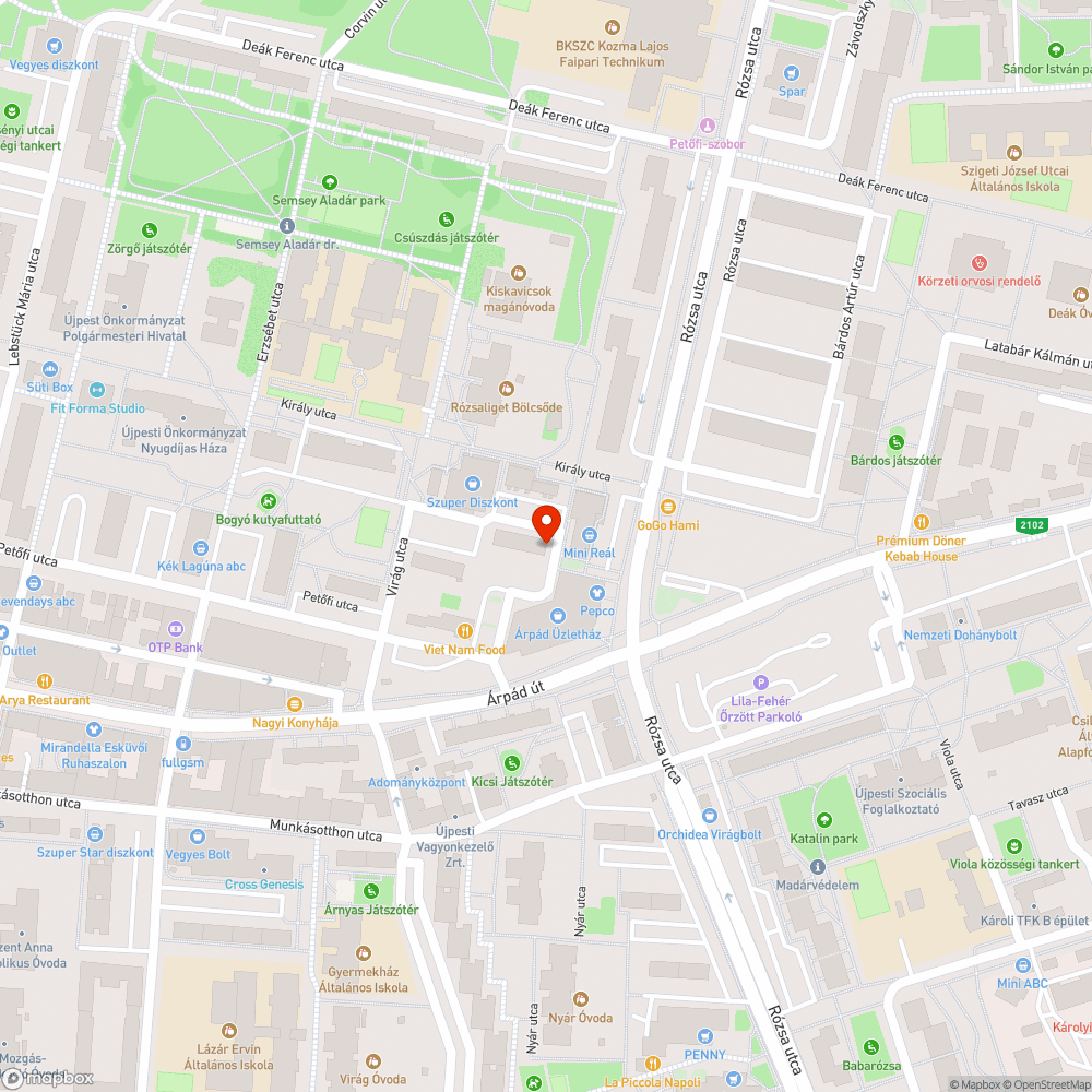 Kátyú probléma bejelentés helye