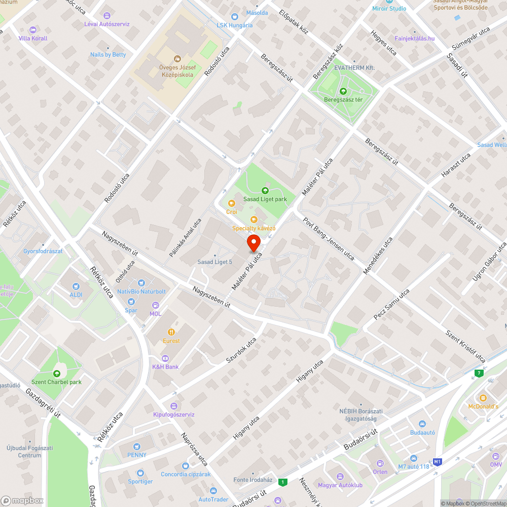 Sóder a Szedersor utcában bejelentés helye