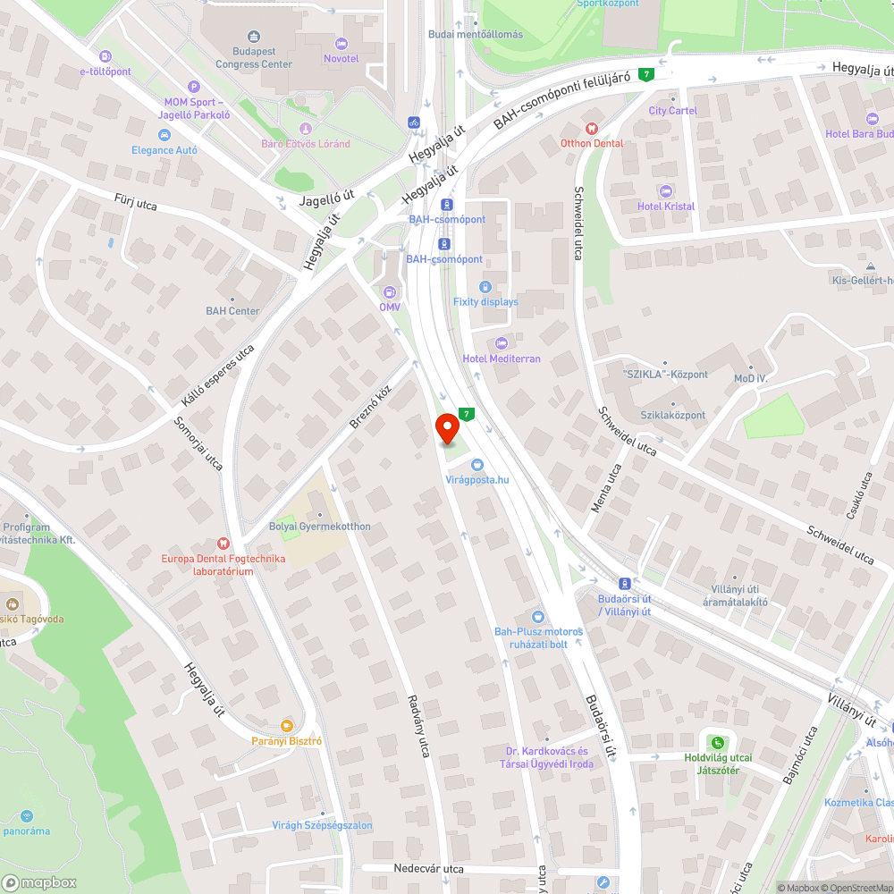 Csúnya bódé bejelentés helye