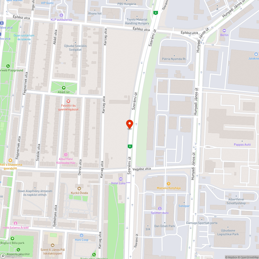 Benőtt bicikliút bejelentés helye