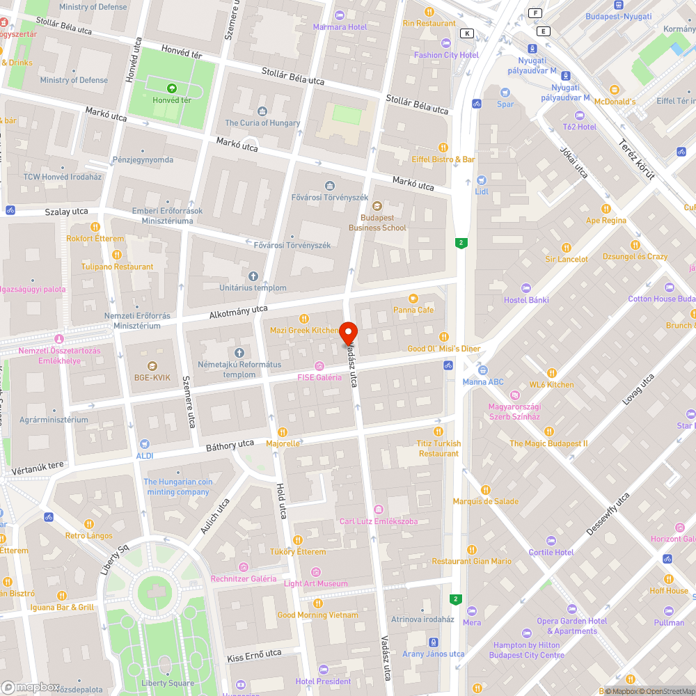 Az épületen nincs utcatábla bejelentés helye