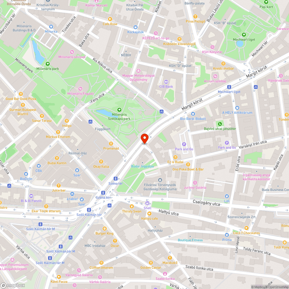 Eltort modern pollerek a Barfark utca sarkan bejelentés helye