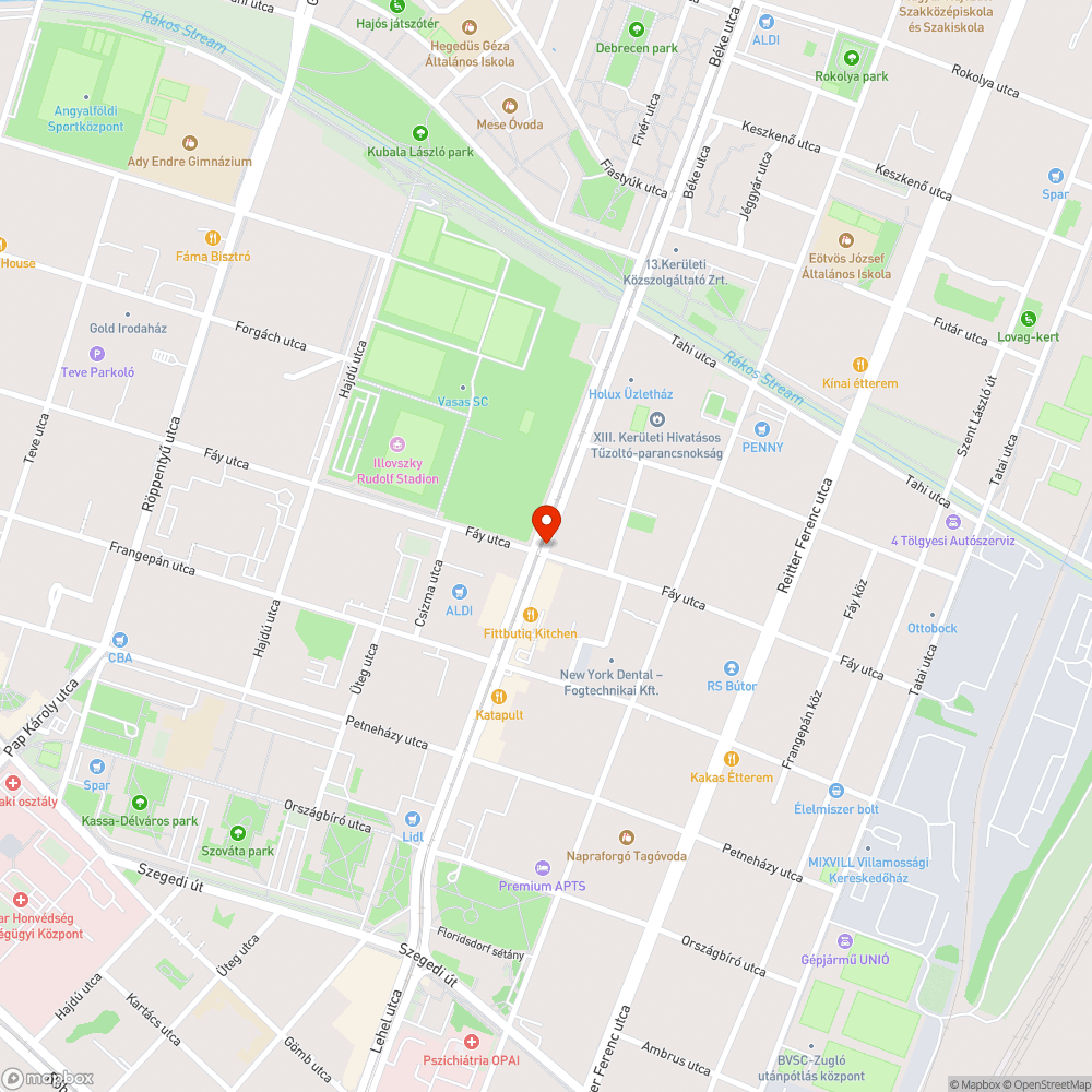 Ferde oszlopon ferde táblák bejelentés helye