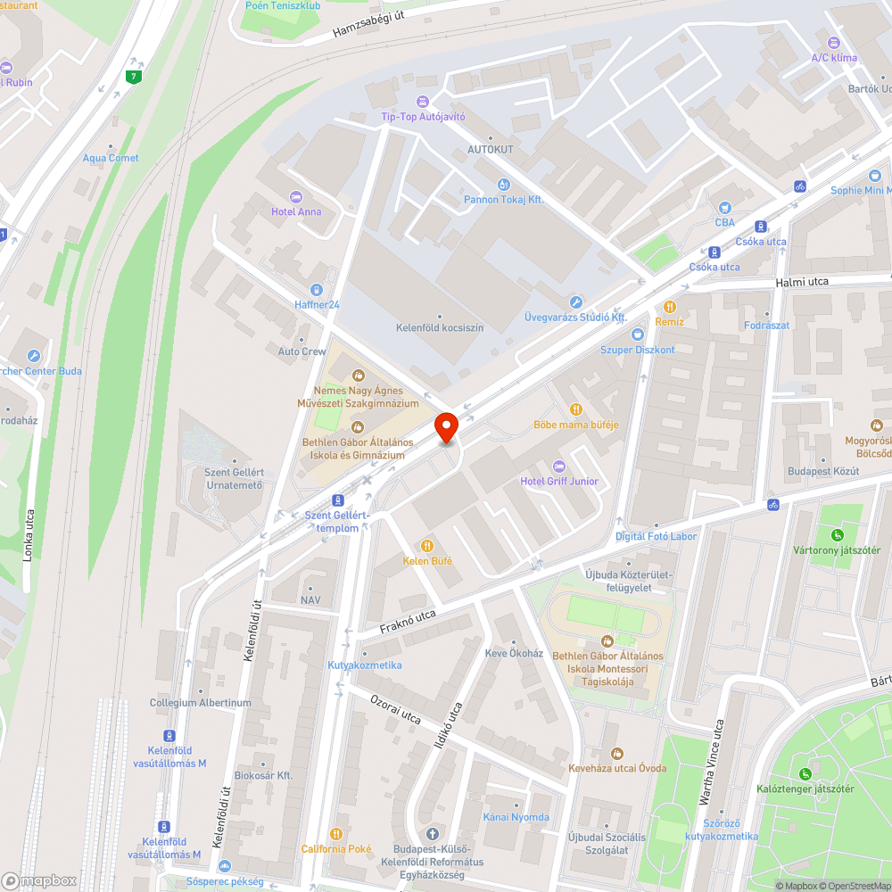 Hibás járda 2. bejelentés helye