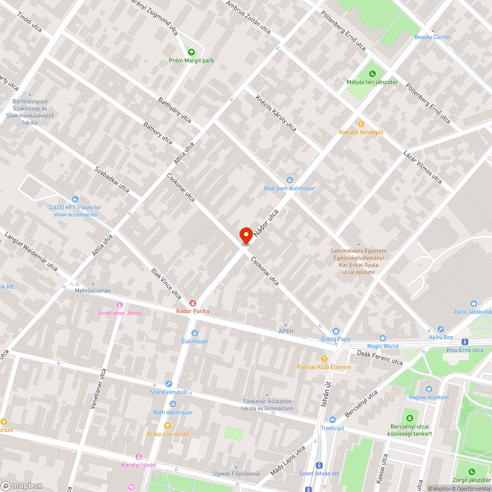 Zebra hiánya bejelentés helye