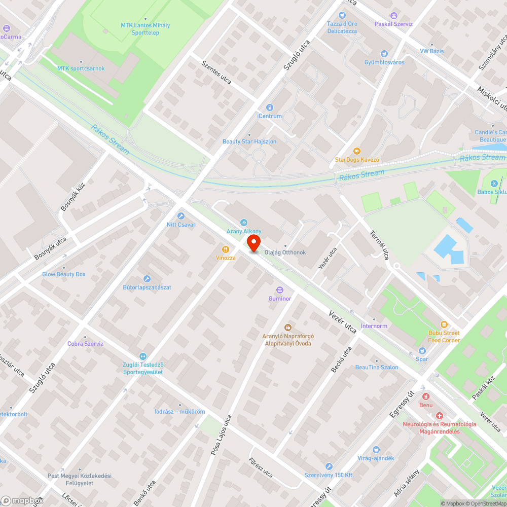 Útburkolat bejelentés helye