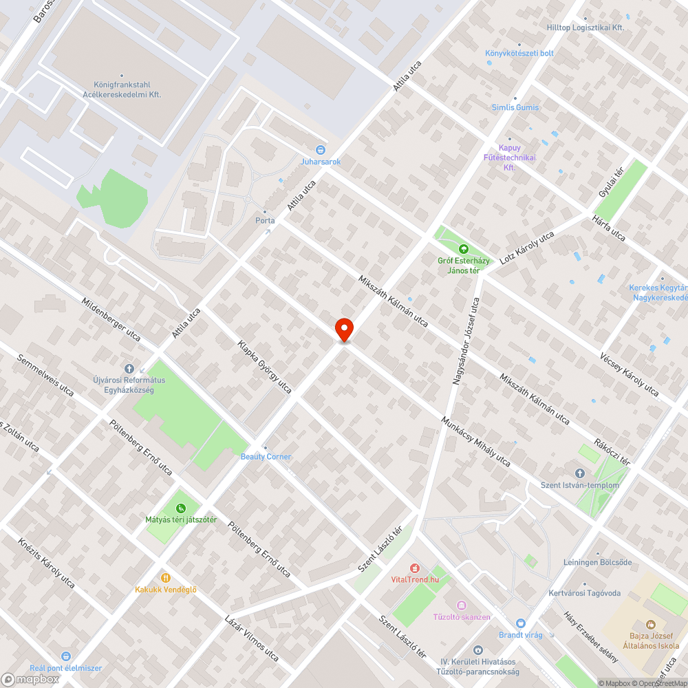 Kikanyarodást segítő tükör hiánya bejelentés helye