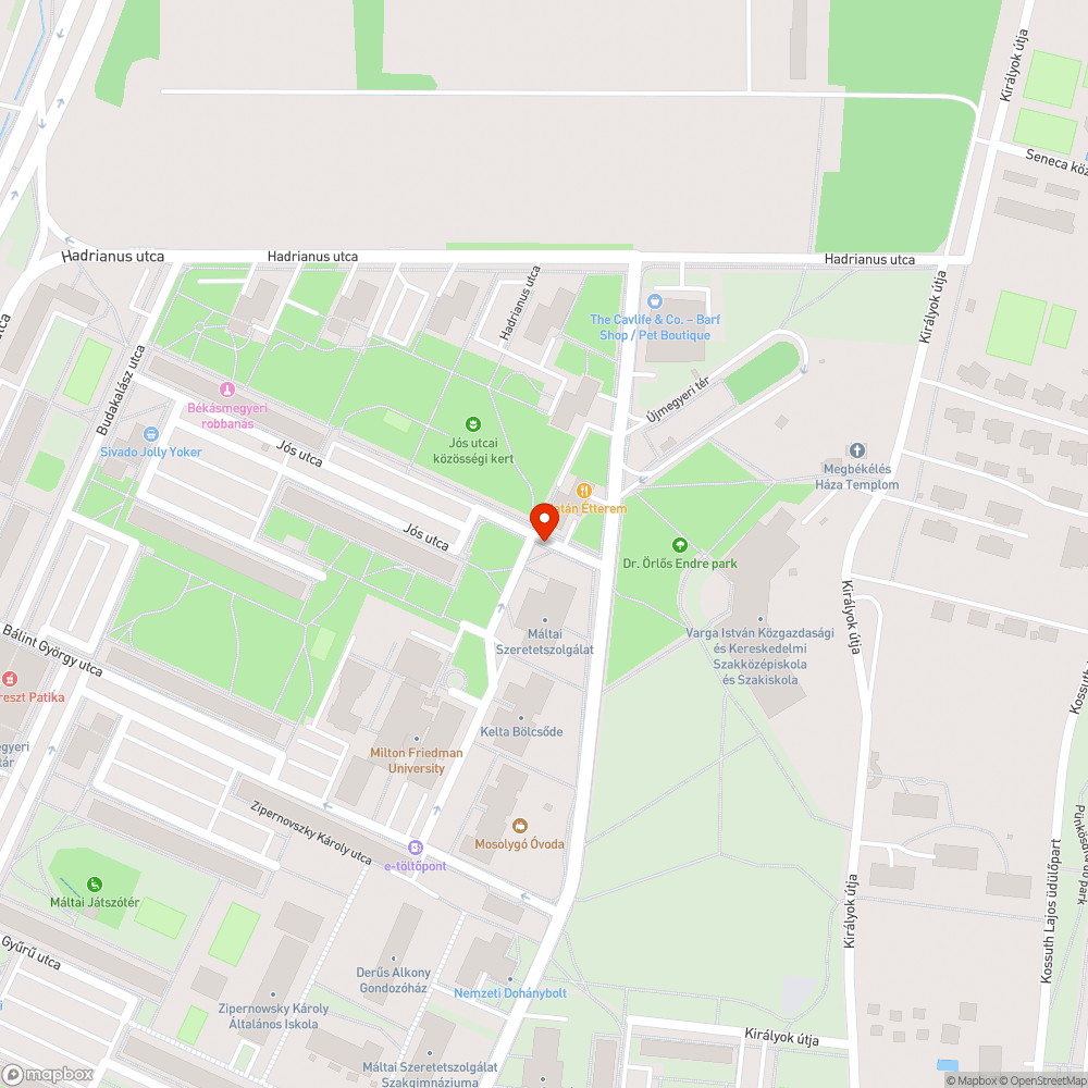 Halott fa bejelentés helye