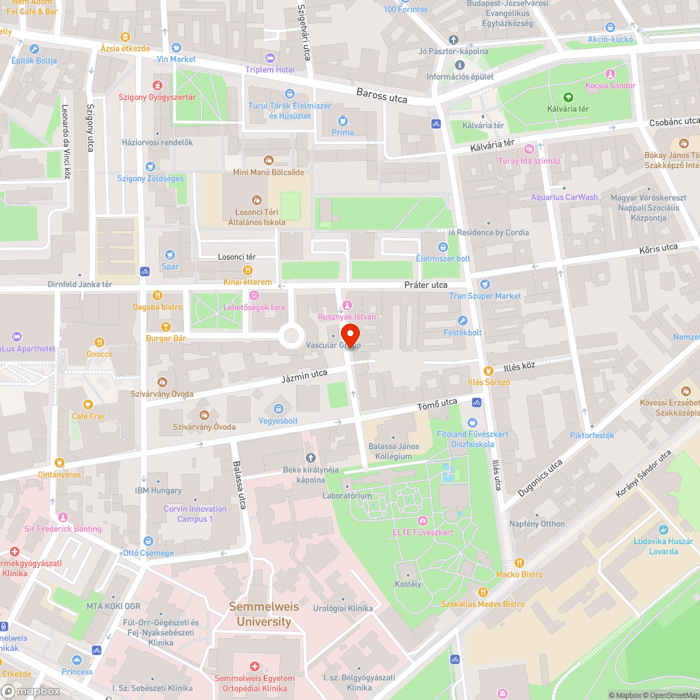 Félig az útra belóg bejelentés helye