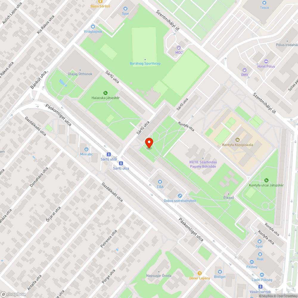 Kutyák bejelentés helye