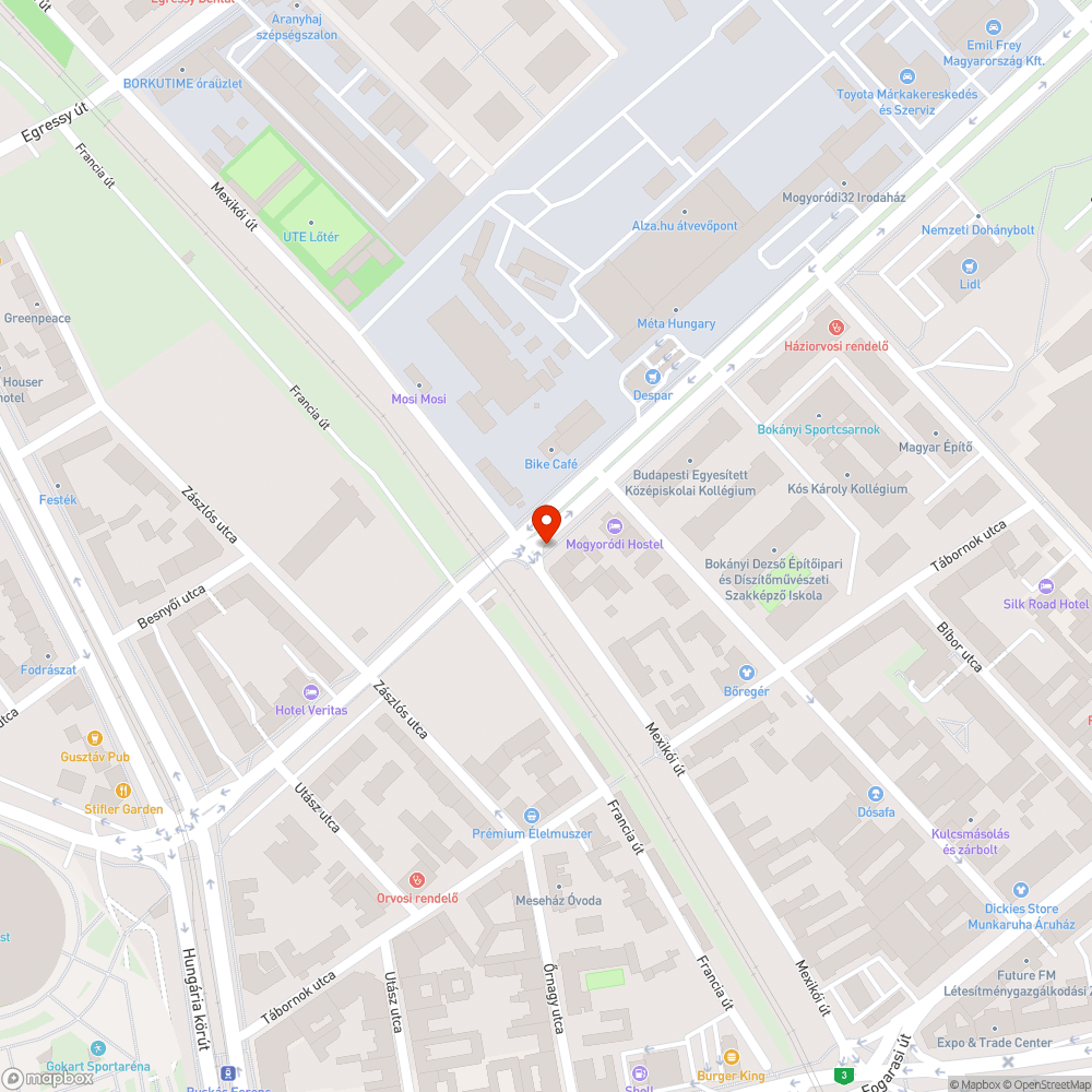 Elhagyott bevásárlókocsik. bejelentés helye