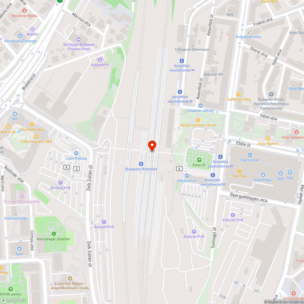 Szivárgó víz az aluljáróban bejelentés helye