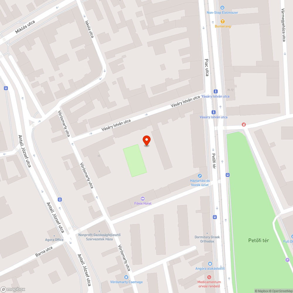 Sötét parkoló. bejelentés helye