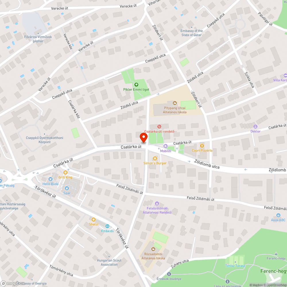 Mirigyes bálványfa bejelentés helye