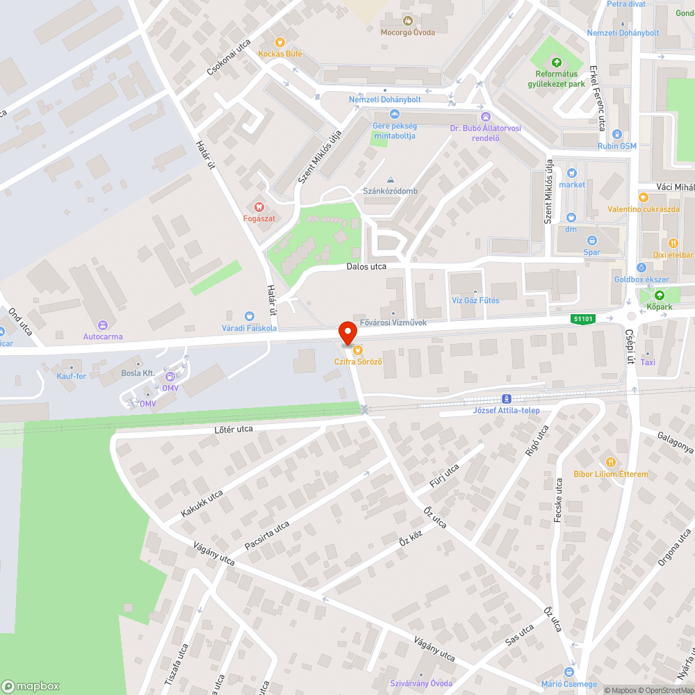 Elhanyagolt zöldterület bejelentés helye