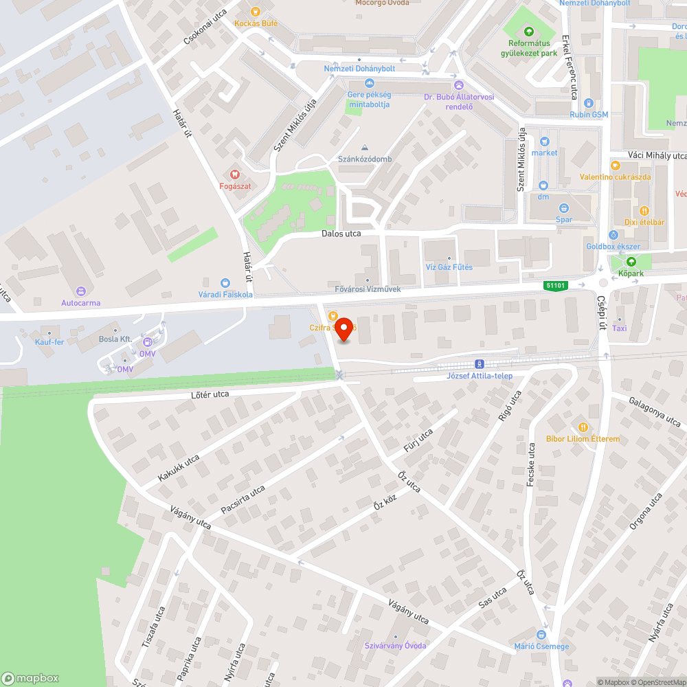 Gazos buszmegálló bejelentés helye