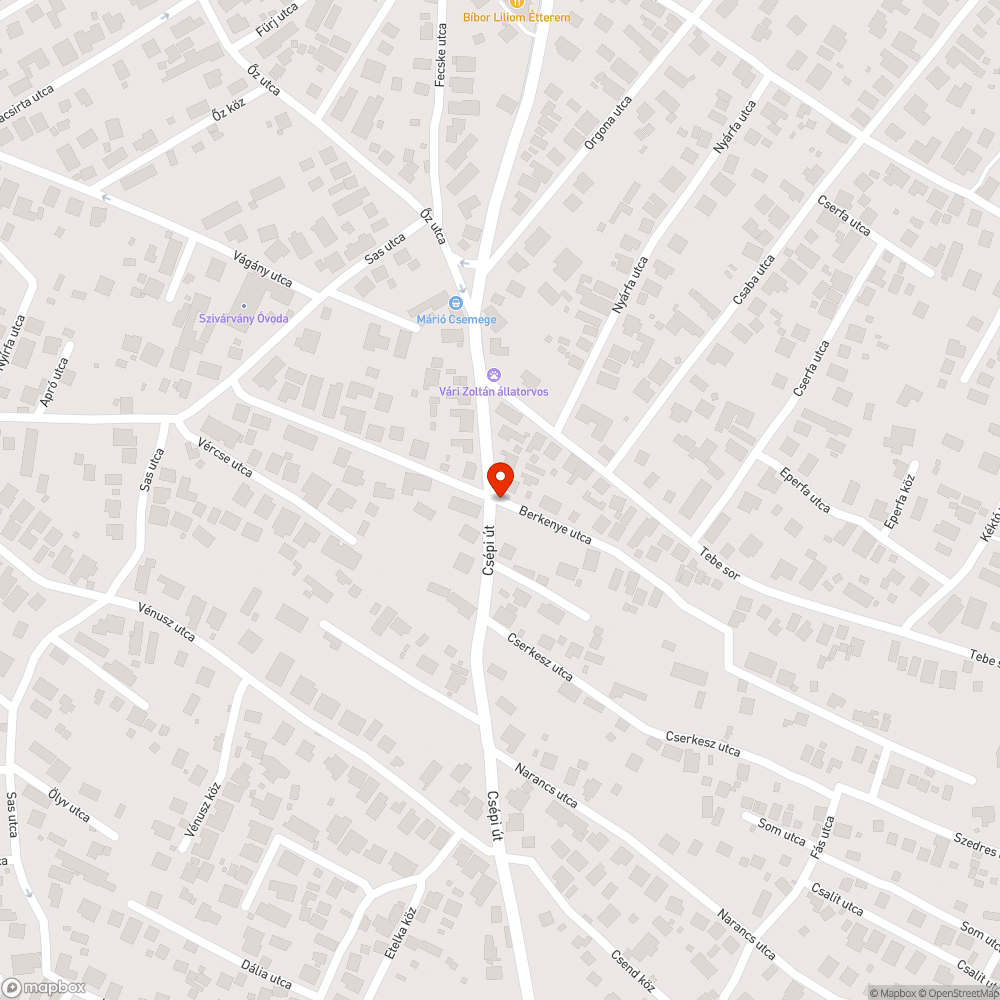 Hiányzó, árnyékot adó fák bejelentés helye