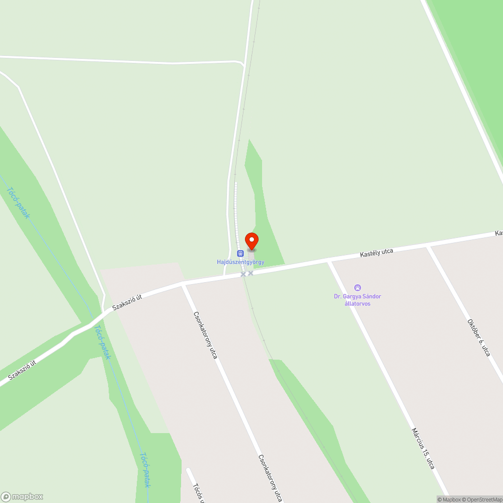 Graffitis állomásépület és közmű bejelentés helye