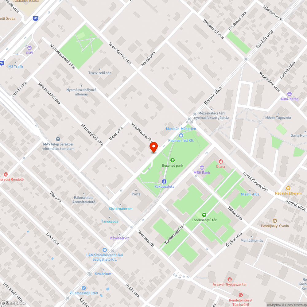 Járhatatlan járda bejelentés helye