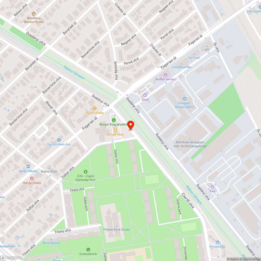 Hibás adatok a Zsálya utcánál bejelentés helye