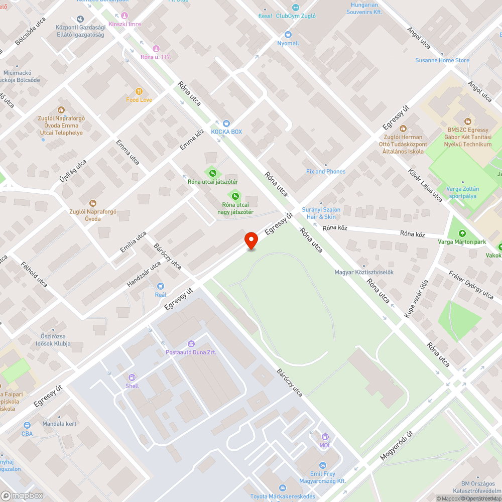 Ember magasságú gaz. bejelentés helye