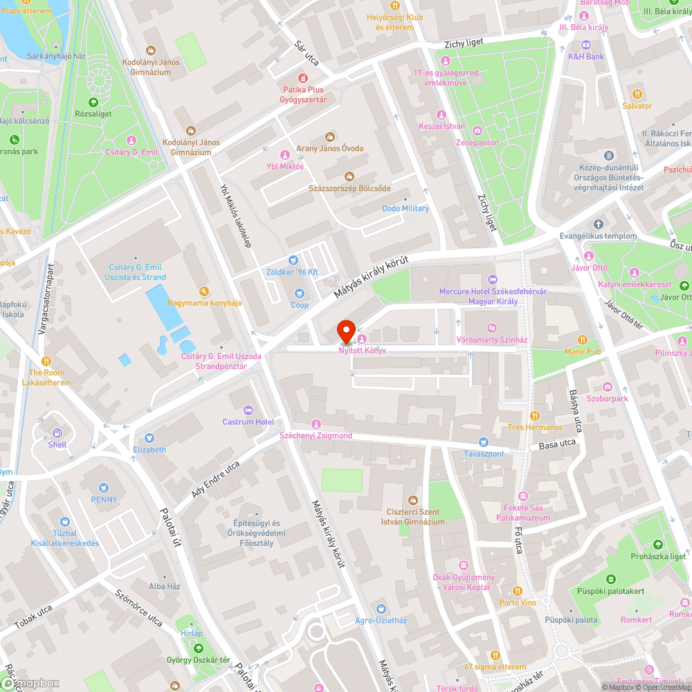 Tilosban parkoló autók Színház utcában bejelentés helye