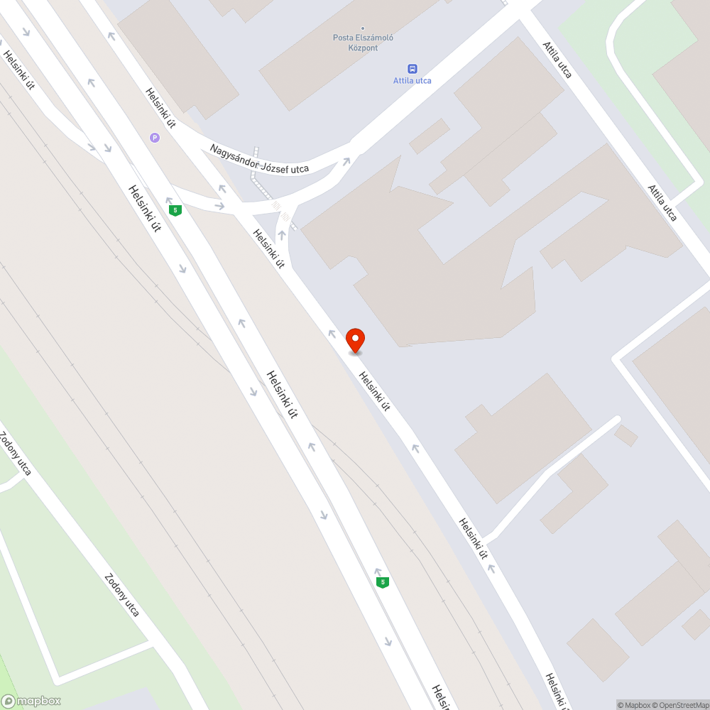 Helsinki út szervizút bejelentés helye