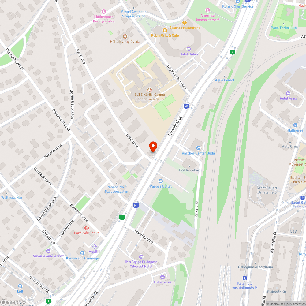 Budaörsi út 101. villanyoszlop bejelentés helye