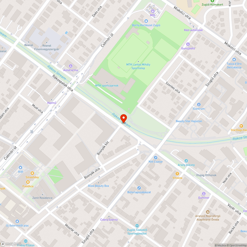 Sérült korlát bejelentés helye