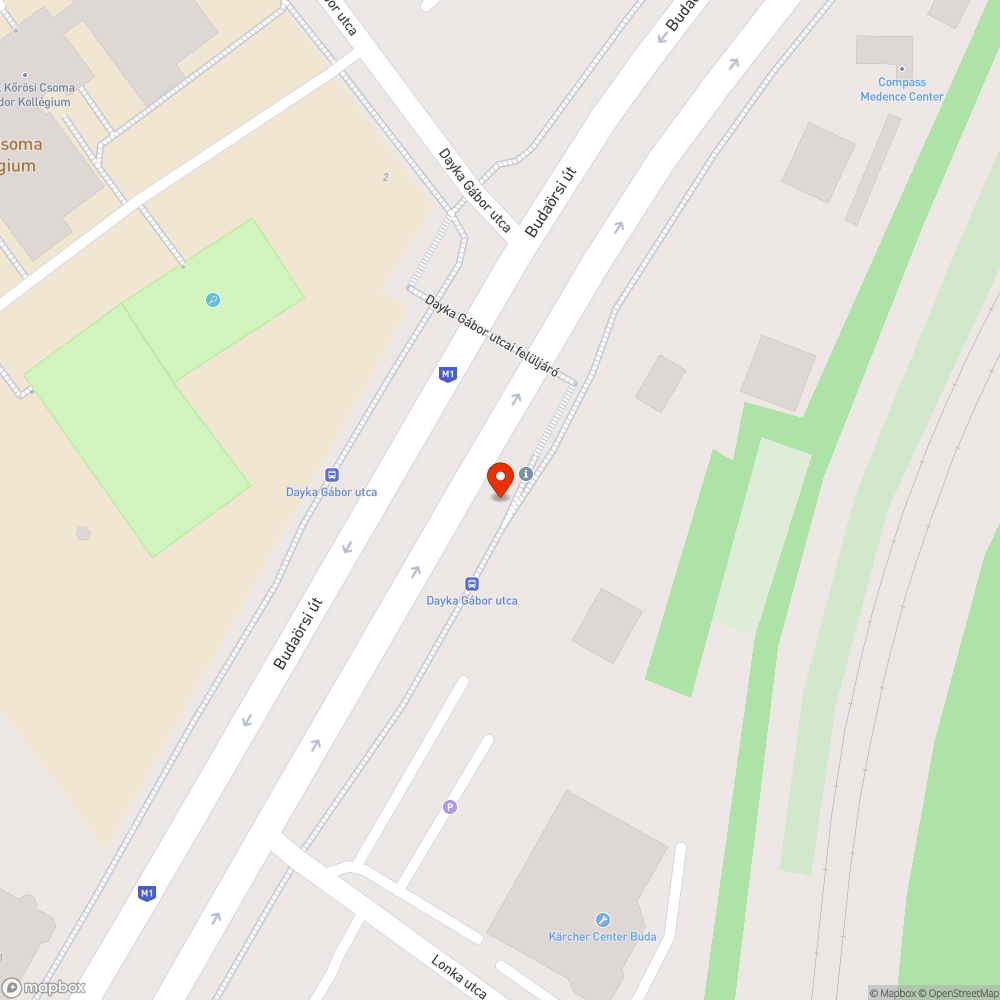 Dayka Gábor utcai buszmegálló környéke szemetes bejelentés helye