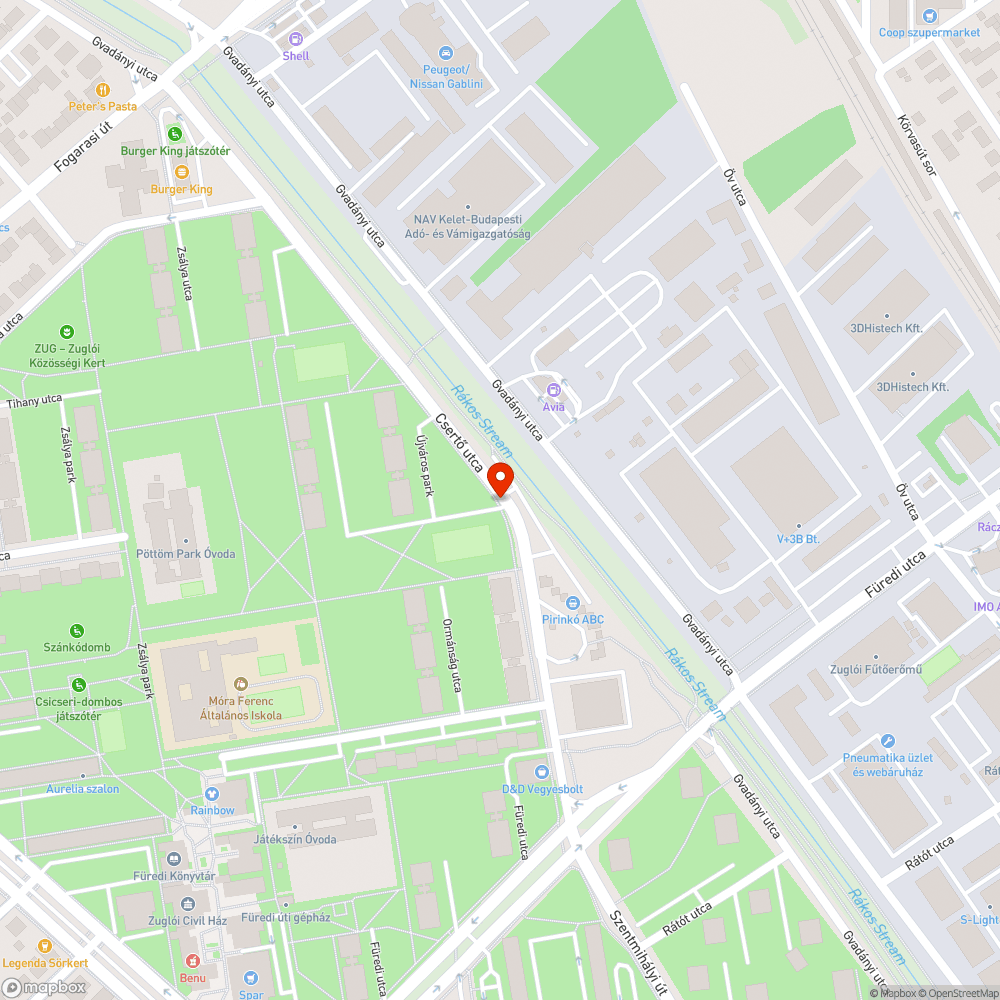 Kiszáradt facsemete bejelentés helye