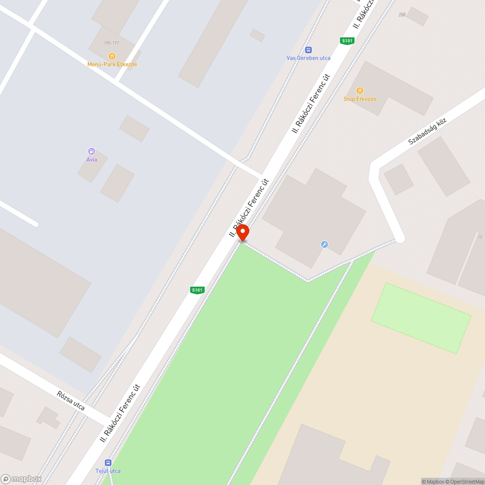 Illegális szemét letakása bejelentés helye